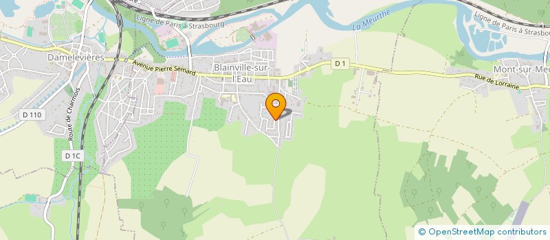 localisation de l'entreprise MADAME LYDIE LEGRANGER  BLAINVILLE-SUR-L'EAU