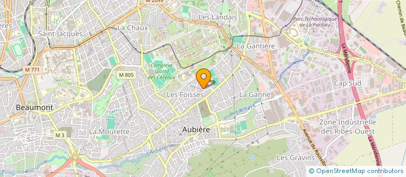 localisation de l'entreprise MADAME LYDIE LEMMET  AUBIERE