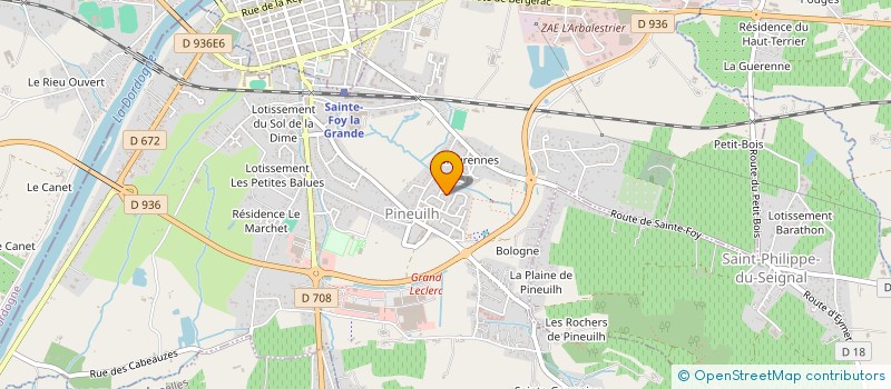 localisation de l'entreprise MADAME LYDIE LENIS  PINEUILH