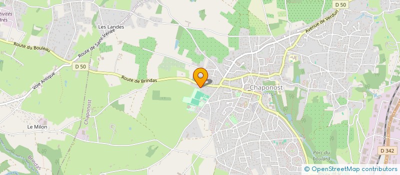 localisation de l'entreprise MADAME LYDIE LEPAN  CHAPONOST