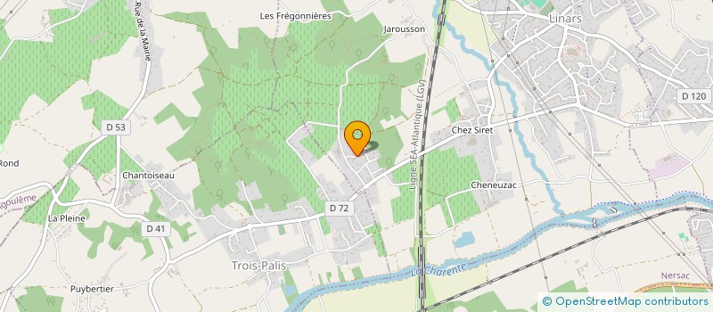 localisation de l'entreprise MADAME LYDIE LERIN à LINARS