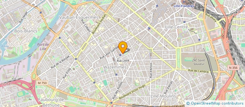 localisation de l'entreprise MADAME LYDIE LEROY  LILLE