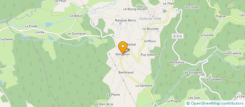 localisation de l'entreprise MADAME LYDIE LIMOUZIN  VOLLORE-VILLE