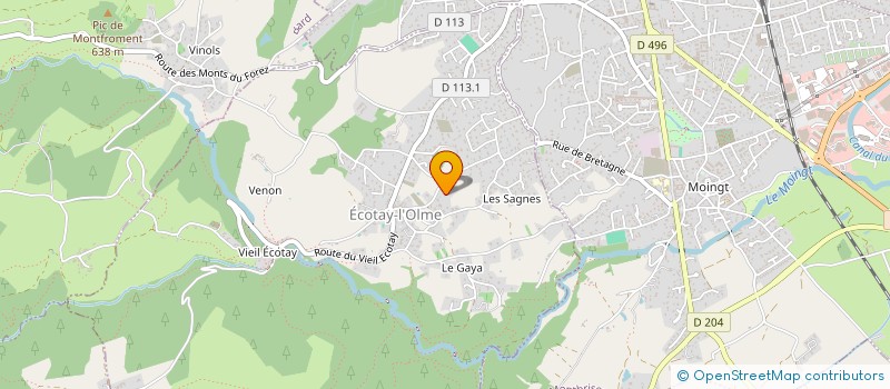 localisation de l'entreprise MADAME LYDIE LOMBARDIN  ECOTAY-L'OLME