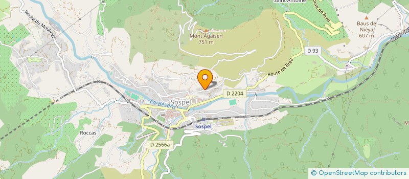 localisation de l'entreprise MADAME LYDIE LONGO à SOSPEL