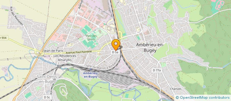 localisation de l'entreprise MADAME LYDIE LOPES à AMBERIEU-EN-BUGEY