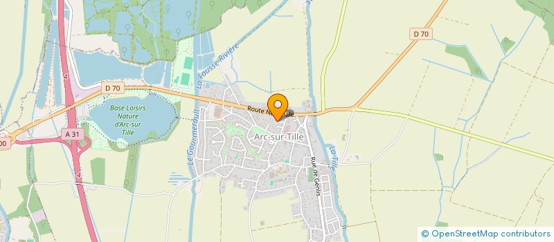 localisation de l'entreprise MADAME LYDIE LORAIN  ARC-SUR-TILLE