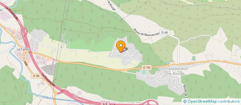 localisation de l'entreprise MADAME LYDIE LORENZINI  CHATEAUNEUF-LE-ROUGE