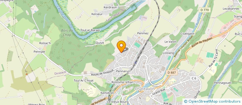 localisation de l'entreprise MADAME LYDIE LUNEL  CHATEAULIN