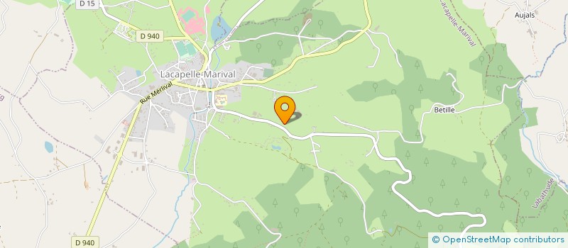 localisation de l'entreprise MADAME LYDIE MALAVAL  LACAPELLE-MARIVAL