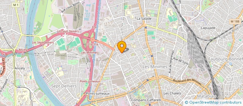 localisation de l'entreprise MADAME LYDIE MALERBA  TOULOUSE