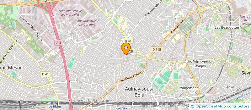 localisation de l'entreprise MADAME LYDIE MALLA à AULNAY-SOUS-BOIS