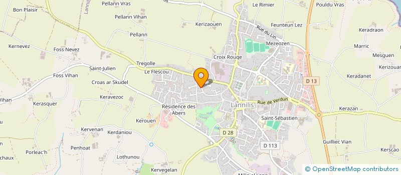 localisation de l'entreprise MADAME LYDIE MANACH  LANNILIS