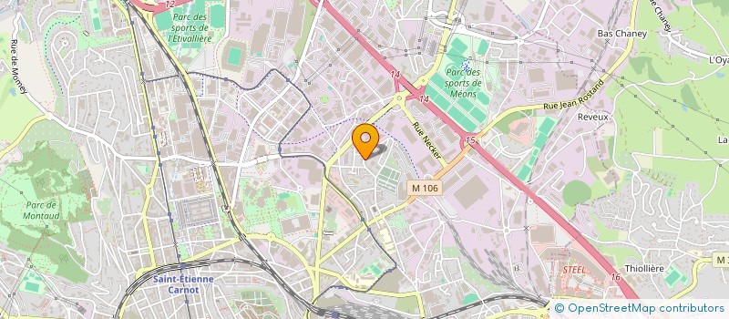 localisation de l'entreprise MADAME LYDIE MARIDET  SAINT-ETIENNE