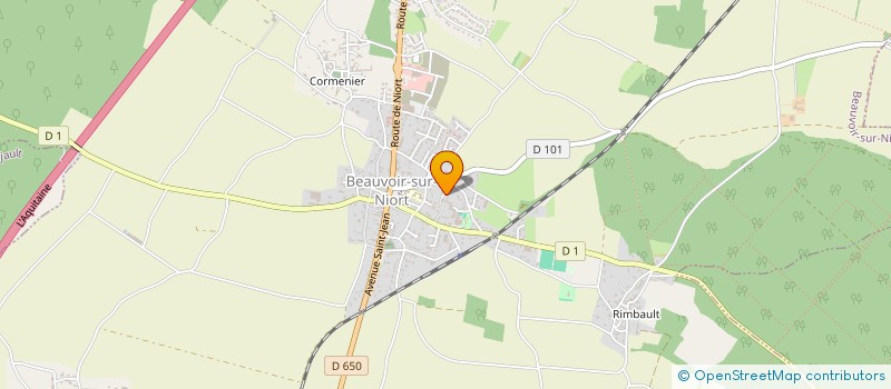 localisation de l'entreprise MADAME LYDIE MARILLAS  BEAUVOIR-SUR-NIORT