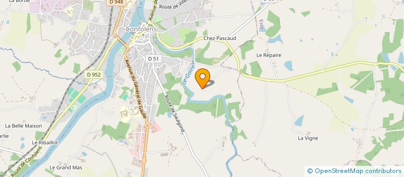 localisation de l'entreprise MADAME LYDIE MARINE ODETTE CORNEILLE  CONFOLENS