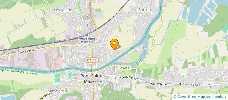 localisation de l'entreprise MADAME LYDIE MARTIN  PONT-SAINTE-MAXENCE