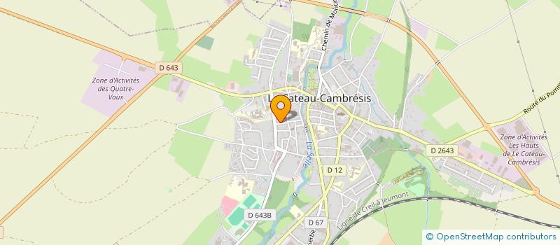 localisation de l'entreprise MADAME LYDIE MASSY  LE CATEAU-CAMBRESIS