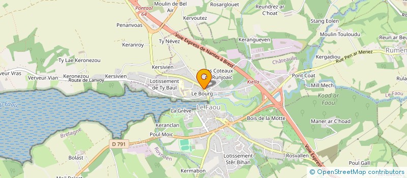 localisation de l'entreprise MADAME LYDIE MATHON  LE FAOU