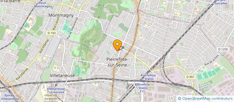 localisation de l'entreprise MADAME LYDIE MATINGOU à PIERREFITTE-SUR-SEINE