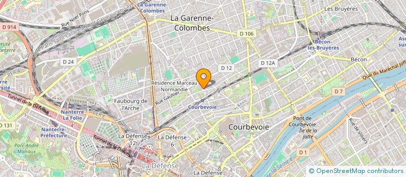 localisation de l'entreprise MADAME LYDIE MAULET à COURBEVOIE
