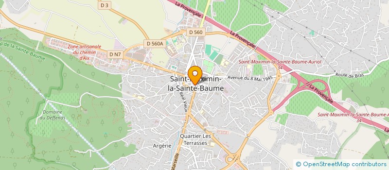 localisation de l'entreprise MADAME LYDIE MAUREL à SAINT-MAXIMIN-LA-SAINTE-BAUME