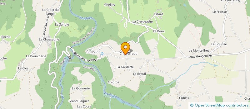 localisation de l'entreprise MADAME LYDIE MENADIER  SAUVIAT