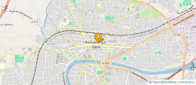 localisation de l'entreprise MADAME LYDIE MERCIER - GORY  ROMANS-SUR-ISERE