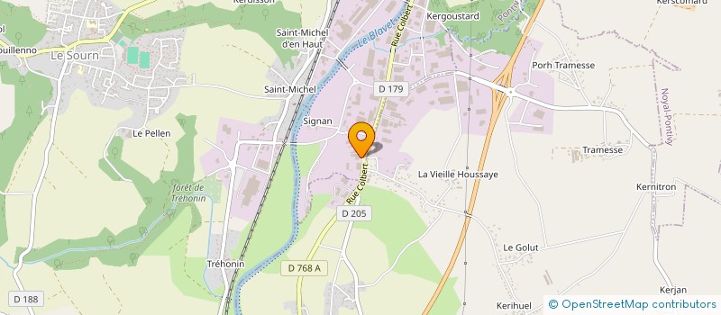 localisation de l'entreprise MADAME LYDIE MESNIL  PONTIVY