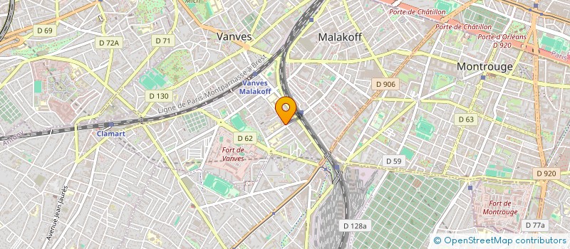 localisation de l'entreprise MADAME LYDIE MINARD  MALAKOFF