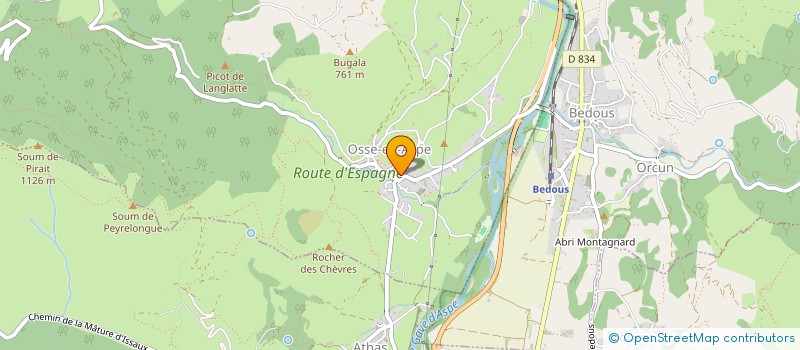 localisation de l'entreprise MADAME LYDIE MIRASSOU MINVIELLE à OSSE-EN-ASPE