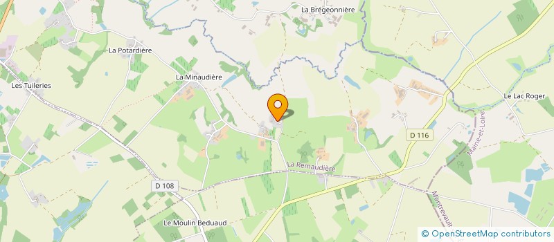 localisation de l'entreprise MADAME LYDIE MOINARD  LA REMAUDIERE