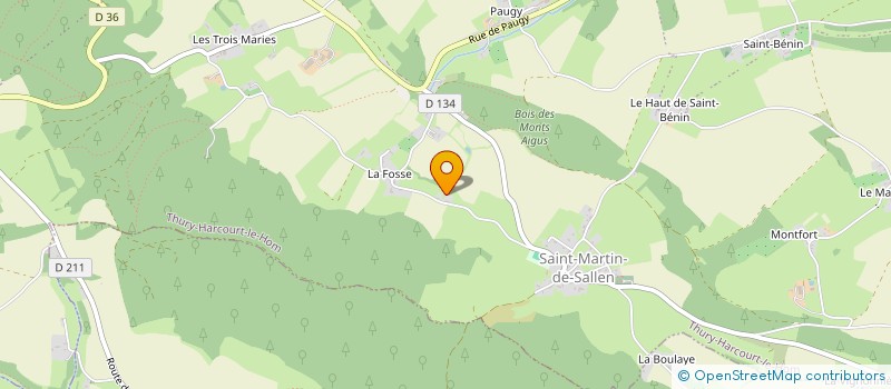 localisation de l'entreprise MADAME LYDIE MOIRE  CESNY-LES-SOURCES