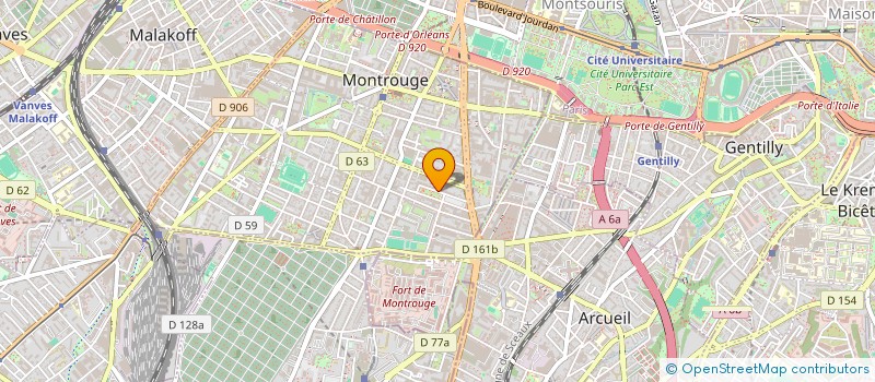 localisation de l'entreprise MADAME LYDIE MONIQUE SOULARD  MONTROUGE