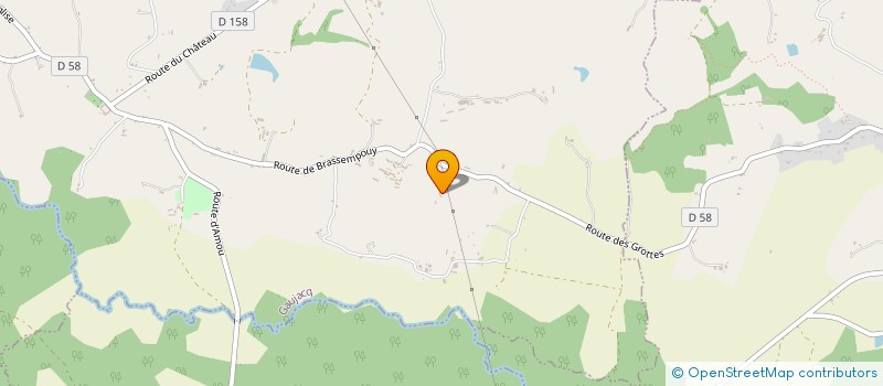 localisation de l'entreprise MADAME LYDIE MORA  GAUJACQ