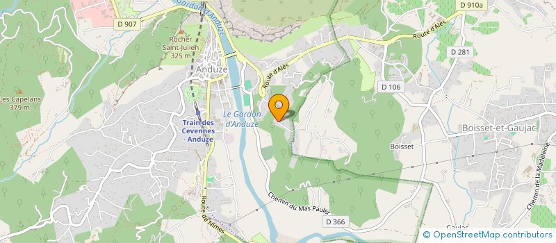 localisation de l'entreprise MADAME LYDIE MOURLHOU  ANDUZE