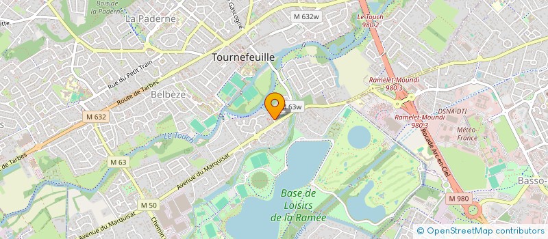 localisation de l'entreprise MADAME LYDIE-NADEGE MBANG  TOURNEFEUILLE