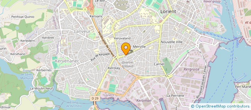 localisation de l'entreprise MADAME LYDIE PADELLEC  LORIENT