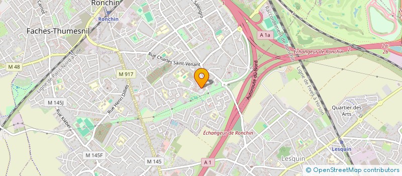 localisation de l'entreprise MADAME LYDIE PANDOU  RONCHIN