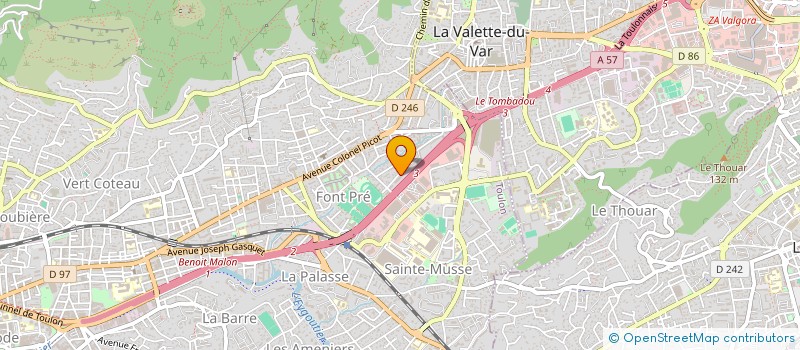 localisation de l'entreprise MADAME LYDIE PARFAIT  TOULON