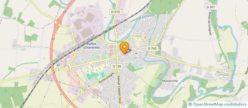 localisation de l'entreprise MADAME LYDIE PAUMARD  RUFFEC