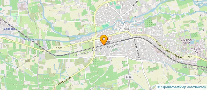 localisation de l'entreprise MADAME LYDIE PAVIE  LE THOR