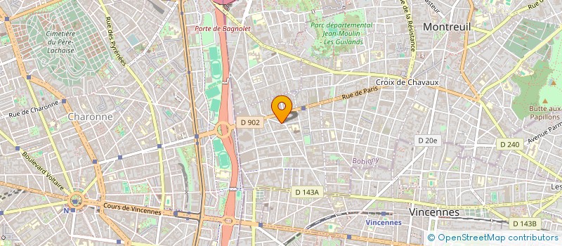 localisation de l'entreprise MADAME LYDIE PETIT à MONTREUIL