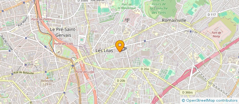 localisation de l'entreprise MADAME LYDIE PINTO à LES LILAS