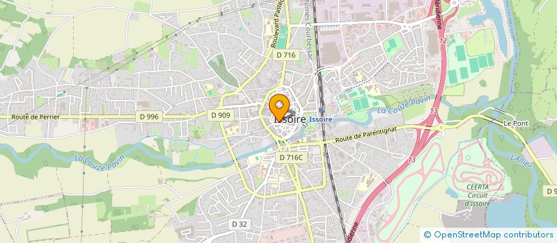 localisation de l'entreprise MADAME LYDIE PINTO DA SILVA FERNANDES  ISSOIRE