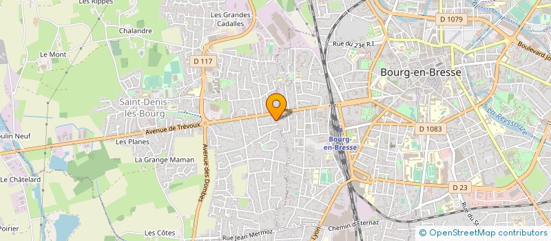 localisation de l'entreprise MADAME LYDIE POCHON à SAINT-DENIS-LES-BOURG