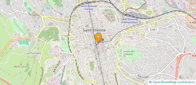 localisation de l'entreprise MADAME LYDIE POIZOT à SAINT-ETIENNE