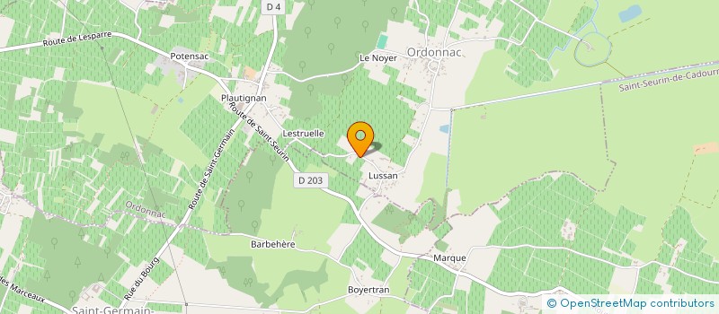 localisation de l'entreprise MADAME LYDIE POTARD  ORDONNAC