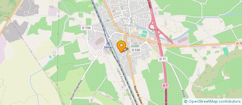 localisation de l'entreprise MADAME LYDIE PRAT  SENAS