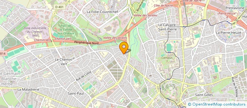 localisation de l'entreprise MADAME LYDIE REGNAULT à CAEN